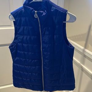MK royal blue puffer vest